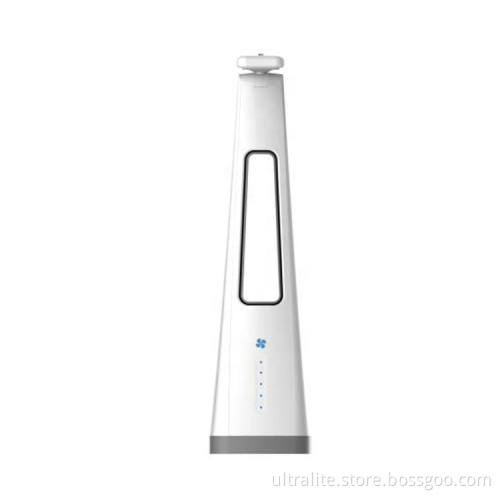Dimmable 7 Levels Touch Switch Light Led Folding Table Lamps With Bladeless Fan